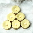 thumbnail image 3 of BalsaCircle 12 Metallic Gold LED Battery Operated Tealight Candles Lights Wedding Party Centerpieces, 3 of 6