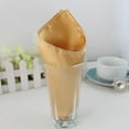 thumbnail image 2 of Cloth Napkins *12 Inch Washable Polyester Dinner Napkins -dix Beige Napkins for Weddings  Parties  Holiday Dinner Table Decor, 2 of 4