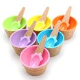 thumbnail image 3 of 6 Pcs Kids Child Ice Cream Bowls Spoon Cup Set Durable Dessert Heat Insulation, 3 of 6