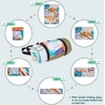 thumbnail image 6 of Whale Flotilla Extra Large Outdoor Picnic Blanket (60”x80”), Waterproof Wear-resistant Beach Blanket, Foldable Handy Mat Tote Spring Summer Great for Camping and Park, Green, 6 of 6