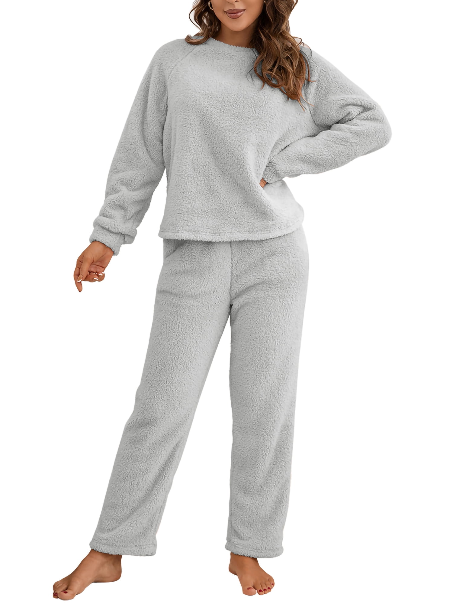 Sleepyheads Women’s Sleepwear Fleece 2-Piece Cowl Neck Loungewear Pyjama PJ Set 