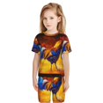 thumbnail image 5 of Balery Colorful Rooster Conjunto de Pijama Infantil de Manga Corta con Estampado – Ropa de Dormir de Algodón Suave-XX-Large, 5 of 5