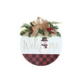 thumbnail image 1 of Ornament Wall Hanger With Garland (Welcome Snowman), 1 of 1
