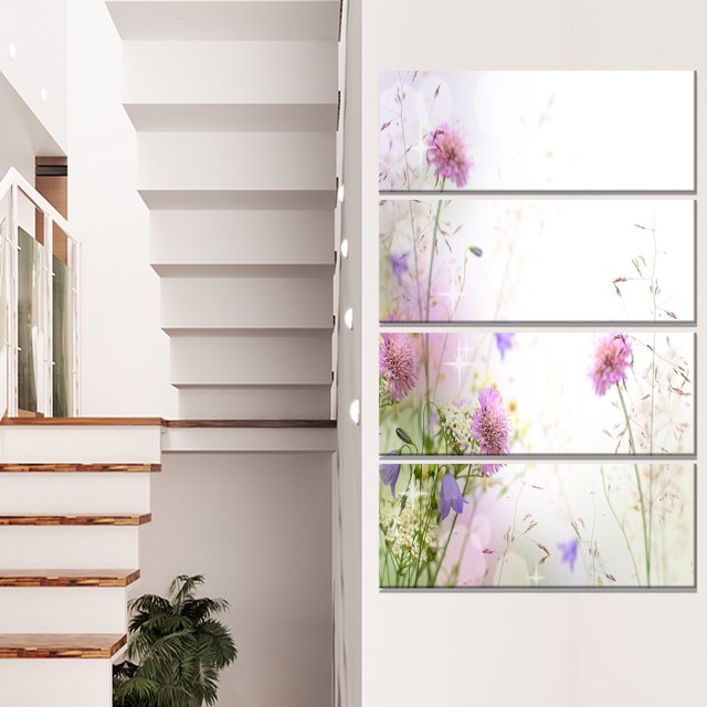 Beautiful Pastel Floral Pattern - Floral Canvas Art Print