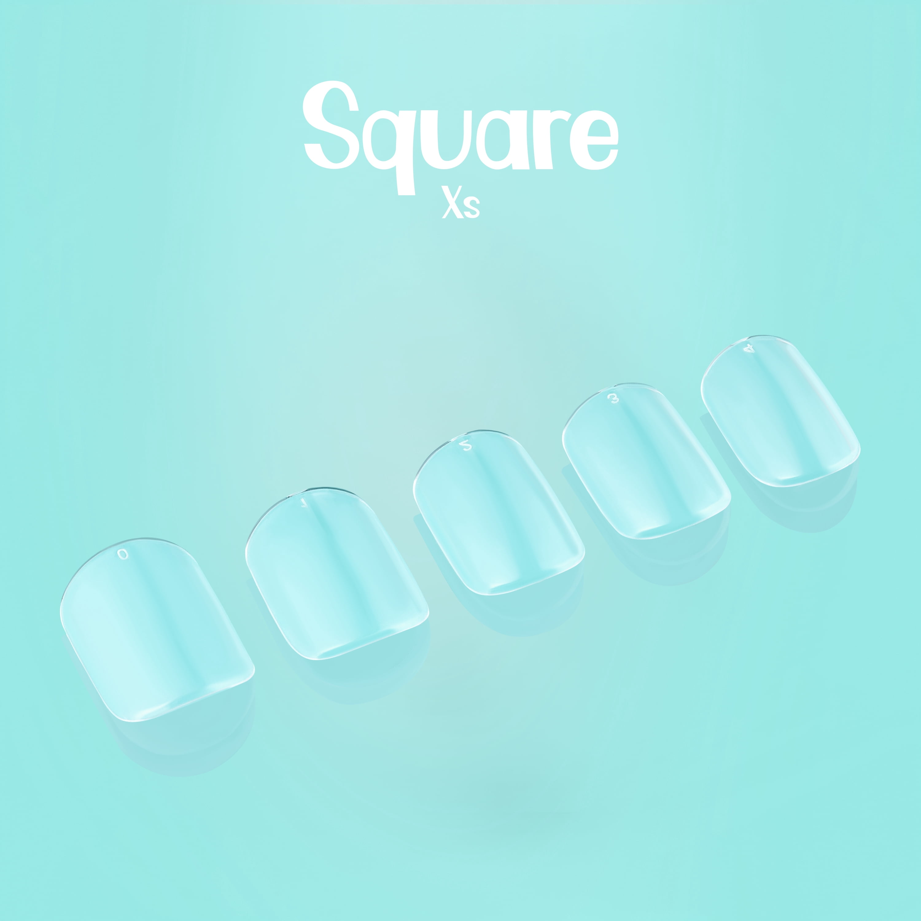 NABulous™ Clear Square XS Extra Short Soft Gel Nail Starter Kit | Professional Nail Kit | Extra Short Length Full Cover Nail Tips | DIY Manicure Essentials