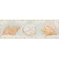 thumbnail image 2 of Hakimipour, Tiffany 18x9 White Modern Wood Framed Museum Art Print Titled - Sandy Shells II, 2 of 4