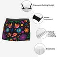 thumbnail image 5 of Wukai Colorful Floral2 Print Men’s Underwear Breathable Boxer Briefs,&nbsp;Moisture Wicking & Breathable-X-Large, 5 of 7