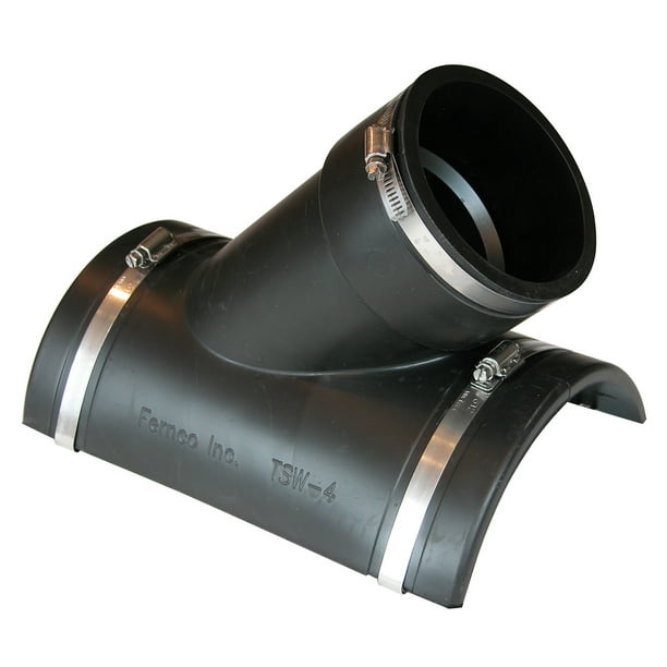 Fernco TSW4 4" Tee Tap Saddle For Cast Iron Pipe