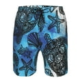 thumbnail image 4 of Disketp Men'S Swim Trunks Hawaiian Breathable Surf Beach Swimsuits Mesh Lining Beach Shorts With Pockets-Turtle, 4 of 9
