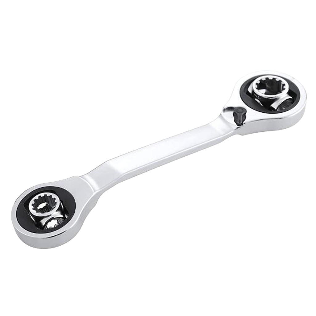 TOP Industry Double-Ended Ratchet Wrench 32x36mm - Made In Japan, Cationic Coated, For Scaffolding & Steel Frames