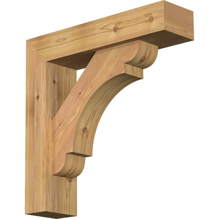 

5 1/2 W x 22 D x 22 H Olympic Block Smooth Bracket w/ Offset Brace Western Red Cedar