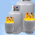thumbnail image 3 of Ourlova Recovery Tank, Ac Recovery Tank With Free Adjustment Flexible Brass Double Valve, Non-slip Knob, Reusable Recovery Cylinder Tank For Home Factory, 3 of 9