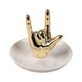thumbnail image 1 of Ceramic Gesture Ring Rack Jewelry Plate Hand Display Rack Creative Dresser Storage Tray Gift For Loved Ones, 1 of 9