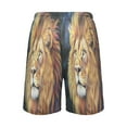 thumbnail image 2 of Relaxed fit printed pajama bottoms, sizes S to XXL A Huge Lion, 2 of 7