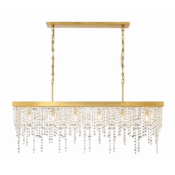 WIN-617-GA-CL-MWP Crystorama Lighting Winham - 6 Light Chandelier