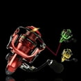 thumbnail image 5 of Spinning Fishing Reels Gold Green Red 13+1bb 5.5:1 Full Metal For Fish Feeder Baitcasting Reel Spinning Reels For Rod ,Rigid Aluminum Skeletal Frame, 5 of 5