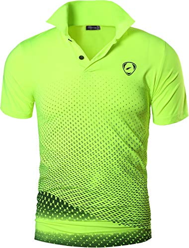 jeansian Mens Sport Outdoor Quick Dry Short Sleeves Polo Tee T-Shirt Tops LSL195