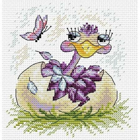 UPC: 4627077369258 | Ostrich Counted Cross Stitch kit M-102 / SM-102