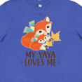 thumbnail image 4 of Inktastic My Yaya Loves Me Cute Fox Youth T-Shirt, 4 of 5