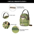 thumbnail image 4 of FORMRS Crossbody Bag for Women Quilted Travel Shoulder Cell Phone Purse with Chain Strap Handbag, Black Martini, 4 of 7