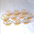 thumbnail image 5 of Hexagon Shape Table Numbers For Your Event, Reflective Surface Adds A Modern Finishing Touch To Weddings, Parties, Restaurants (20 Pieces), 5 of 5