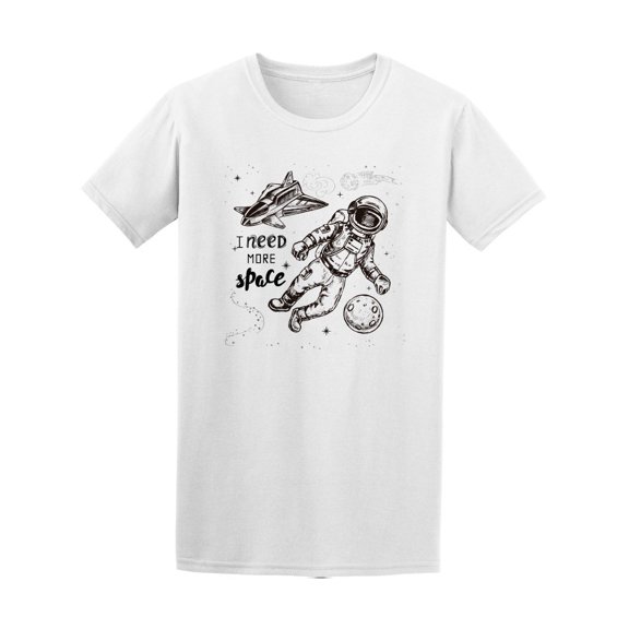Astronaut And Spaceship Tee Men's -Image by Shutterstock