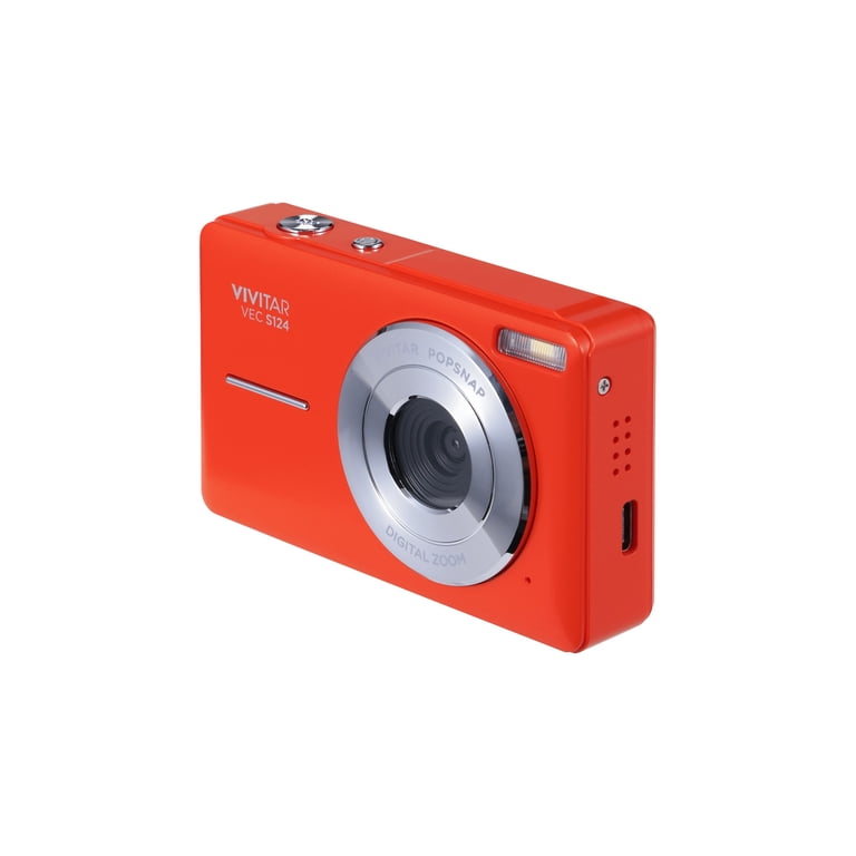 Vivitar Popsnap Compact Digital Camera, Orange, 16X Zoom, 1080p