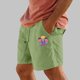 thumbnail image 4 of Pantalones Cortos para Hombre Cintura Elástica con Bolsillos Color Sólido Casual Cordón Suelto Pantalones Cortos de Ejercicio, 4 of 4