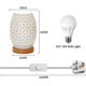thumbnail image 2 of Metal Lamp Shape Bedside Table Lamp Wooden Base Bedroom Lamp Decorative Bedside Lamp With Edison Bulb For Bedroom Home Wedding Party Terrace Indoor Ou, 2 of 5