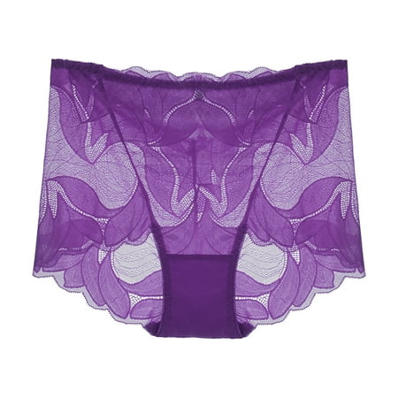 

Underwear Women S Bikini & Briefs Lace Mid Waist Hollow Hip Lifting Embroidered Cotton Crotch Ladies Panties Purple Ladies Silk Lace Handmade Mid-Raist Hollow Buttocks Embroidered Crotch Women Brief
