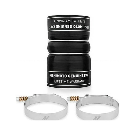 Mishimoto MMBK-F2D-08HL Factory-Fit Hot-Side Lower Boot Kit Compatible With Ford 6.4 Powerstroke 2008-2010 Black