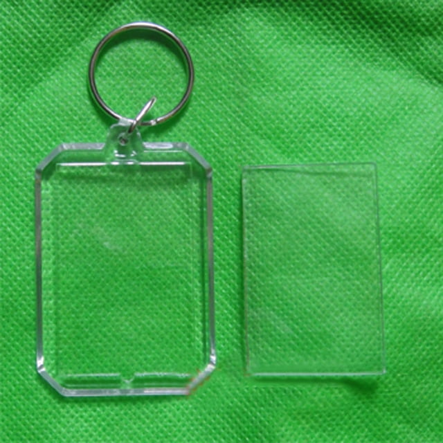 Llaveros con marco de fotos colgante, kit para hacer tu propio llavero, colgante central para que los niños lo ensamblen y lo coloquen en llaveros y bolsos
