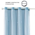 thumbnail image 2 of Cortinas opacas FANLI Star Cut Out para niños y niñas, azules, 160 x 160 cm, 2 of 6