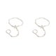 thumbnail image 3 of Qarigey Anklets Sea Star Pearl Crystal Foot Ring Hanging Chains Mittens Girls Wedding with Decor Pendent Bracelets Finger Toe Como se muestra 2piezas Qarigey CBP461801, 3 of 5