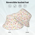 thumbnail image 2 of Honeii Dessert for Unisex Bucket Hat Waterproof Rain Hat Reversible Shiny Rave Bucket Hat for Concert Festival Boonie Cap, 2 of 6