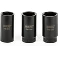 MaxWorks 80783 13Piece 1/2" Drive Metric Impact Socket Set With Laser Etched Size Marking