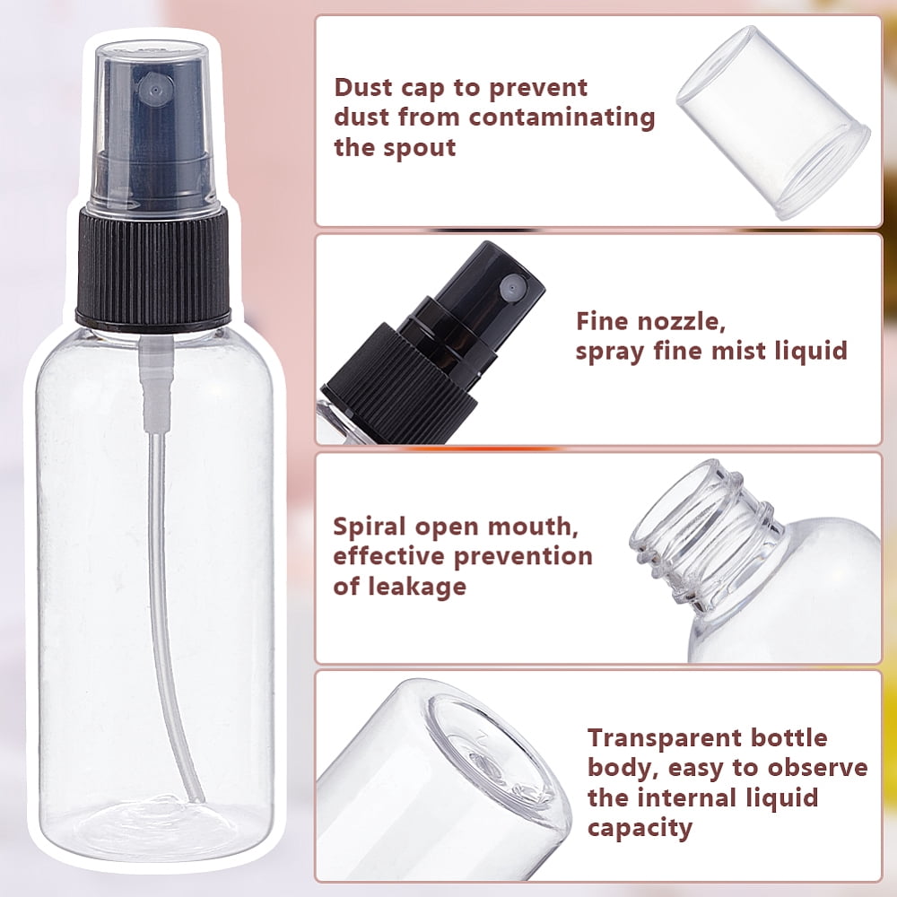 120 Pcs Mini Spray Bottles 60ml (2oz) Perfume Travel Refillable Bottles with Pump Spray Cap Tiny Sprayer for Water Cologne Samples