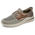 thumbnail image 1 of Zapatos Skechers USA Delson 3.0-Roth 210606 sin cordones para hombre, color topa/marrón, 1 of 3