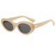 thumbnail image 1 of Gafas de sol retro ZefeiWu Ojo de gato UV400 Beige 2 para hombres y mujeres, 1 of 1
