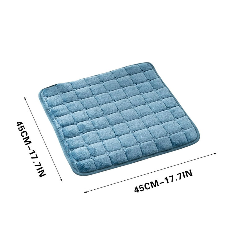 SDJMa Solid Square Seat Chair Pads Non Skid Soft Comfy Plush