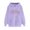 Purple, variant on Ynynloco Heart Print Hoodies for Women Valentine'S Day Long Sleeve Tops with Drawstring Hooded Spring Autumn Sweatshirt with Pocket