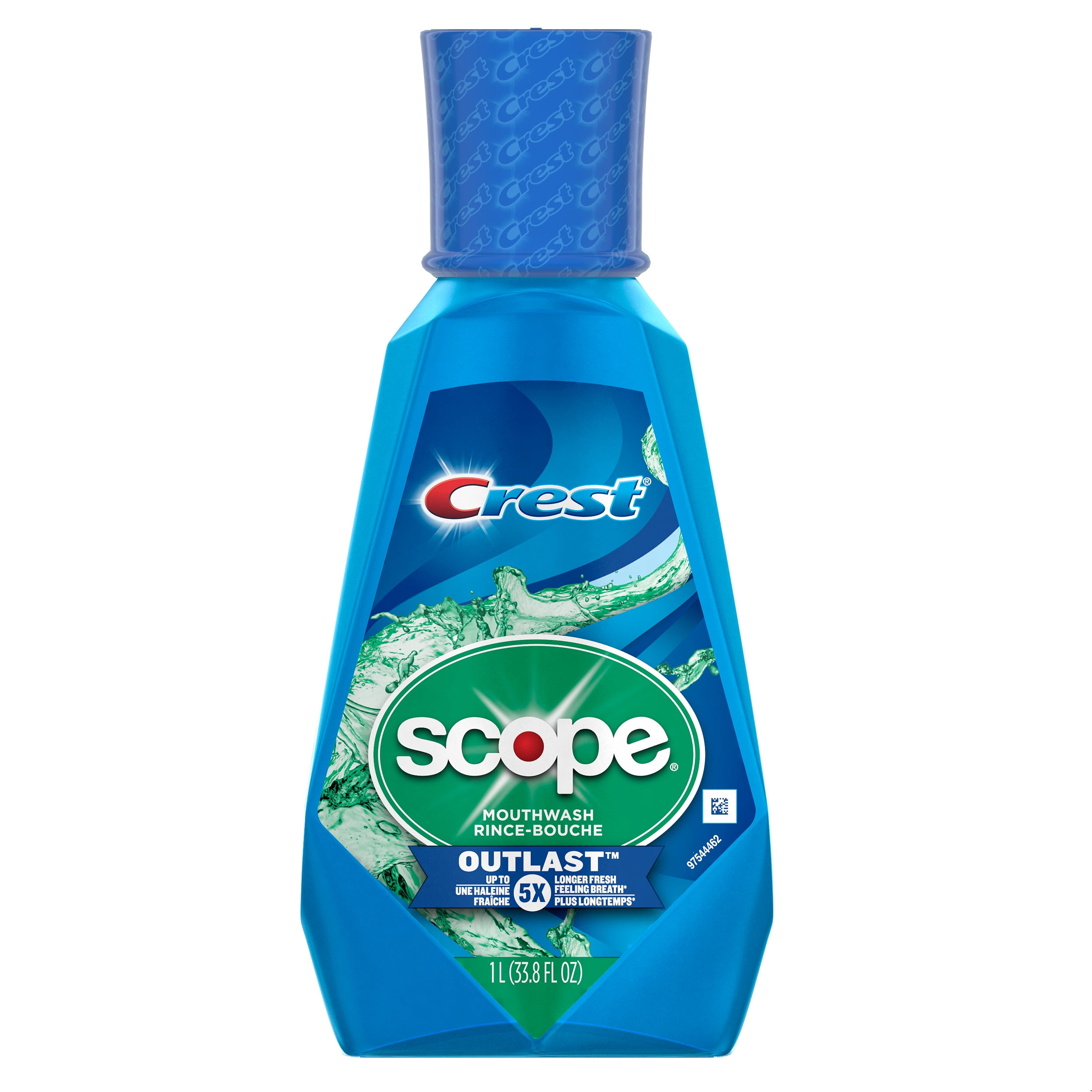 Crest Scope Outlast Mouthwash, Long Lasting Peppermint, 1 L Walmart