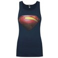 thumbnail image 1 of Superma - Camiseta sin mangas con logo de El hombre de acero para mujer (Azul), 1 of 2