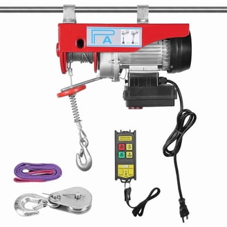Partsa 440lbs Autoatic Lift Electric Cable Hoist With Wireless Reote