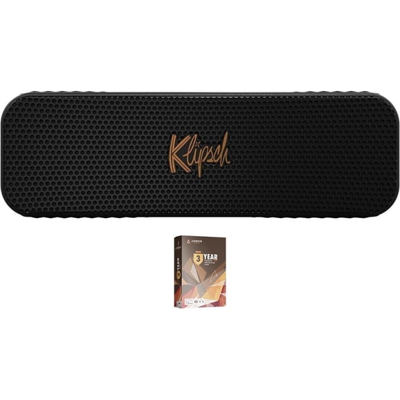 Klipsch KLIPSCH-DETROIT Portable Bluetooth Speaker with Full Range Audio and a 3 Year Amber Protection Plan (2023)