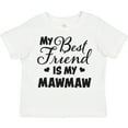 thumbnail image 3 of Inktastic My Best Friend is My Mawmaw with Hearts Boys or Girls Toddler T-Shirt, 3 of 5