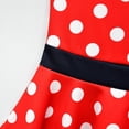 thumbnail image 4 of Girls Minnie Polka Dots Princess Dress Halloween Christmas Party Cosplay Dress, 4 of 7
