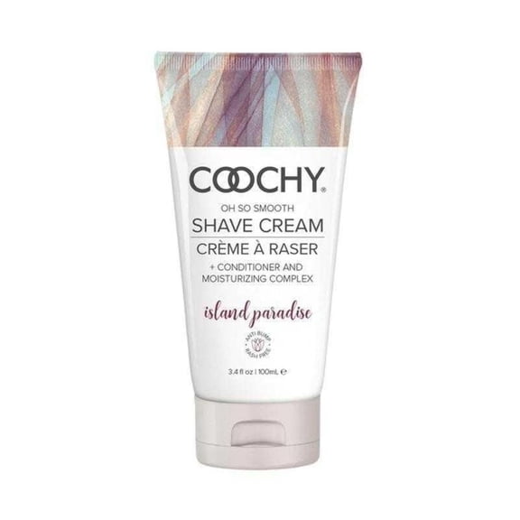 Coochy Intimate Shaving Cream | Shave Conditioner & Moisturizer for Face & Body | Ideal for Sensitive Skin Care, Anti-Bump | Island Paradise, 3.4 oz