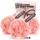thumbnail image 1 of Esponja de baño WhaleLife Loofah para mujeres y hombres, paquete de 4 (rosa), 1 of 9