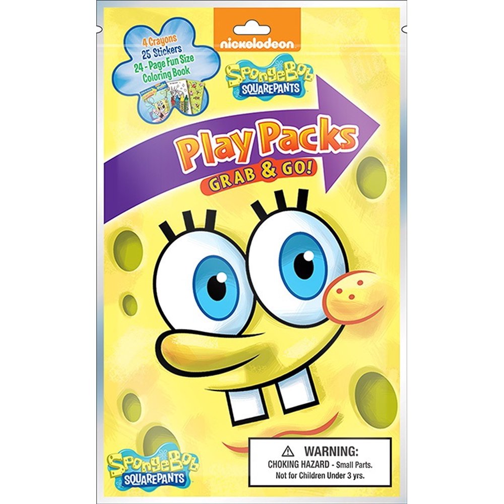 Party Favors Spongebob Squarepants Grab and Go Play Pack 1ct